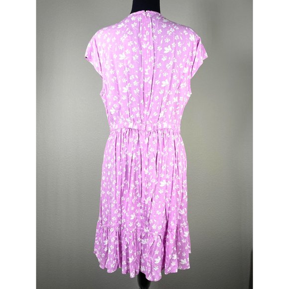 J Crew Pink Floral Print Dress - Picture 2 of 7